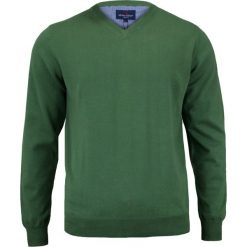 Zielony Sweter Męski w Serek - 100% BAWEŁNA - Adriano Guinari SWADGAW16ZIELONY. Żółte swetry męskie m, z bawełny, klasyczne. Za 99,00 zł.