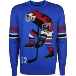 Dsquared2 Sweter. Swetry męskie Dsquared2, z nadrukiem, z okrągłym kołnierzem, bez kaptura. Za 1099,00 zł.