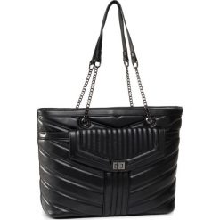 Torebka DEEZEE - RX1284 Black. Czarne torebki klasyczne damskie DeeZee, bez wzorów, ze skóry ekologicznej, klasyczne, bez dodatków. Za 139,99 zł.