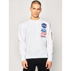 Bluza Alpha Industries VIKING Basic Sweater 126321. Białe bluzy męskie Alpha Industries, m, bez wzorów, z bawełny, bez kołnierzyka, bez rękawów, bez kaptura. W wyprzedaży za 189,00 zł.