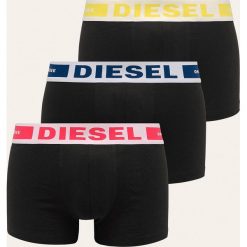 Diesel - Bokserki (3-pack). Czarne bokserki męskie Diesel, bez wzorów, z elastanu. Za 179,90 zł.