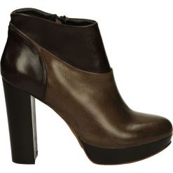 Botki - 2321 TAUP-TDM. Brązowe botki damskie skórzane Venezia. Za 279,00 zł.