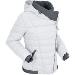 Kurtka pikowana outdoorowa bonprix srebrny matowy. Szare kurtki damskie marki bonprix, bez wzorów, z dzianiny, bez kaptura. Za 189,99 zł.