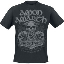 T-shirty męskie: Amon Amarth Skull Hammer T-Shirt czarny