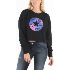 Converse Bluza Czarny. Czarne bluzy damskie Converse, l, z nadrukiem, z bawełny, bez rękawów, bez kaptura. Za 223,95 zł.
