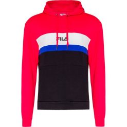 Bluza FILA RADOMIR. Czerwone bluzy męskie Fila, z nadrukiem, z dzianiny, z kapturem, bez rękawów, z kapturem. W wyprzedaży za 278,00 zł.