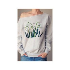 Przebiśniegi szara gruba z. Szare bluzy damskie One mug a day, s, z nadrukiem, z bawełny, bez rękawów, bez kaptura. Za 129,00 zł.