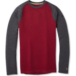 SMARTWOOL koszulka męska M Merino 250 Baselayer Crew Tibetan Red H-Charcoal Heather XL. Szare koszulki męskie termoaktywne Smartwool, xl, bez wzorów, ze skóry, bez kołnierzyka, z długim rękawem, długie, outdoorowe. Za 409,00 zł.