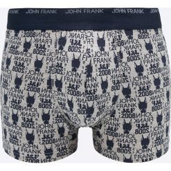 John Frank - Bokserki. Brązowe bokserki męskie John Frank, bez wzorów, z elastanu. W wyprzedaży za 29,90 zł.