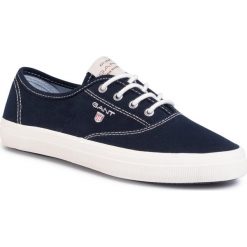 Tenisówki GANT - Peptown 20538444 Marine G69. Niebieskie półbuty damskie GANT, bez wzorów, z gumy, bez zapięcia. Za 249,00 zł.