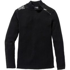 Swetry klasyczne męskie: Sweter „Slim fit” bonprix czarny