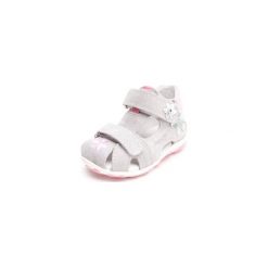 Superfit Girls Sandały Fanni silber (średnie) - szary - Gr.Moda (6 - 24 miesięcy ). Szare buciki niemowlęce marki Superfit, ze skóry. Za 229,00 zł.