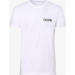 Calvin Klein Jeans - T-shirt męski, biały. Białe t-shirty męskie Calvin Klein Jeans, m, z nadrukiem, z jeansu, bez kołnierzyka. Za 179,95 zł.