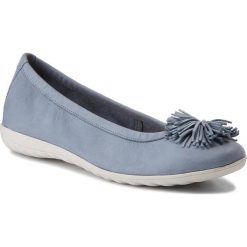 Baleriny damskie: Baleriny CAPRICE – 9-22116-20 Blue Nubuc 817