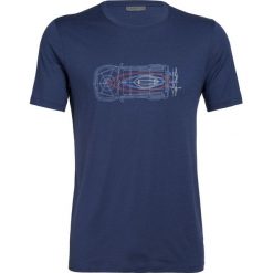 Icebreaker Męska koszulka merino Tech Lite SS Crewe Wireframe (104943427) XXL niebieski. Niebieskie koszulki męskie termoaktywne Icebreaker, xxl, bez wzorów, z wełny, z krótkim rękawem. W wyprzedaży za 289,00 zł.