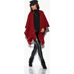 Oversizowy sweter z półgolfem bordo. Swetry damskie Lemoniade, na jesień, uniwersalny, bez wzorów, bez rękawów, bez kaptura. Za 159,90 zł.