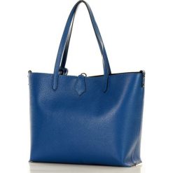 Marco mazzini torebka shopper xxl glamour classic blue. Niebieskie torby damskie na zakupy MAZZINI, bez wzorów, ze skóry, street, bez dodatków. W wyprzedaży za 329,00 zł.
