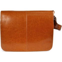Torba skórzana przez ramię unisex DAN-A T53 camel - camel. Brązowe torby męskie skórzane DAN-A, bez wzorów, ze skóry, przez ramię. Za 299,99 zł.