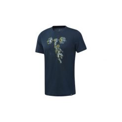 T-shirty z krótkim rękawem Reebok Sport Koszulka Gravity Sucks. Niebieskie koszulki męskie Reebok Sport, s, bez wzorów, sportowe, bez kołnierzyka, z krótkim rękawem, krótkie. Za 55,90 zł.
