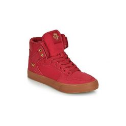 Buty Supra VAIDER. Czerwone trampki i tenisówki damskie Supra, bez wzorów, bez zapięcia. Za 439,00 zł.