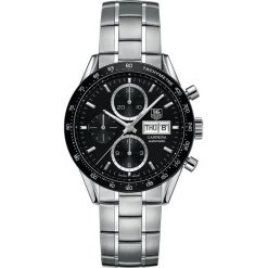 ZEGAREK TAG HEUER CARRERA CV201AG.BA0725. Czarne zegarki męskie marki TAG HEUER, ze stali. Za 18350,00 zł.