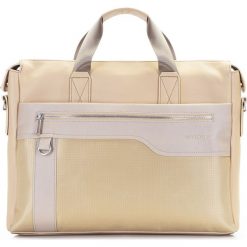 Torba na laptopa 86-3P-100-9. Brązowe torby na laptopa marki Wittchen, w paski, z nylonu, eleganckie. Za 199,00 zł.