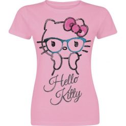 Bluzki asymetryczne: Hello Kitty Surprised Koszulka damska jasnoróżowy (Light Pink)
