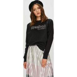 Reebok Classic - Bluza. Czarne bluzy damskie Reebok Classic, s, z nadrukiem, z elastanu, bez rękawów, bez kaptura. W wyprzedaży za 199,90 zł.
