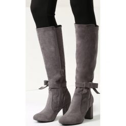 Buty zimowe damskie: Jasnoszare Kozaki I Show You