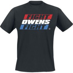 WWE Kevin Owens T-Shirt czarny. Czarne t-shirty męskie z nadrukiem WWE, xl, z okrągłym kołnierzem. Za 62,90 zł.