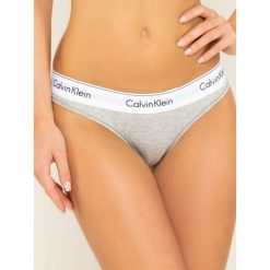 Stringi Calvin Klein Underwear 0000F3786E. Czarne stringi damskie Calvin Klein Underwear, l, bez wzorów, z elastanu. Za 79,00 zł.