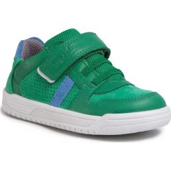 Sneakersy SUPERFIT - 6-06055-70 M Grun/Blau. Zielone trampki chłopięce Superfit, bez wzorów, ze skóry, na rzepy. Za 319,00 zł.