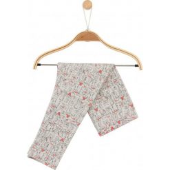 Melanżowe legginsy w deseń dla niemowlaka. Szare spodnie niemowlęce Endo. Za 14,90 zł.