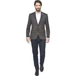 Marynarki męskie: marynarka tafona brąz slim fit