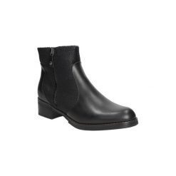 Botki Big Star BOTKI V2742. Czarne botki damskie marki BIG STAR, retro, bez obcasa, bez zapięcia. Za 139,99 zł.
