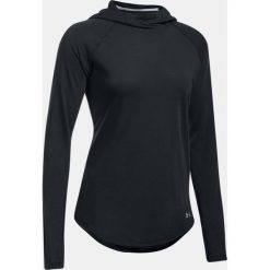 Bluzy sportowe damskie: Under Armour Bluza damska Threadborne Run Mesh Hoodie czarna r.XS (1299985-01)