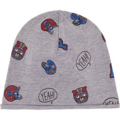Czapka w kolorze szarym. Szare czapeczki niemowlęce Benetton Kids, bez wzorów, z bawełny. W wyprzedaży za 37,95 zł.