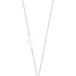 Srebrny naszyjnik - (D)39 cm. Szare naszyjniki damskie marki Alicja&Maria, srebrne. W wyprzedaży za 42,95 zł.