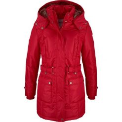 Płaszcz zimowy bonprix ciemnoczerwony. Czerwone płaszcze damskie bonprix, na zimę. Za 249,99 zł.