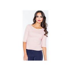 Bluzka M309 Róż. Różowe bluzki damskie FIGL, xl, bez wzorów, z bawełny, bez kołnierzyka, bez rękawów. Za 99,00 zł.