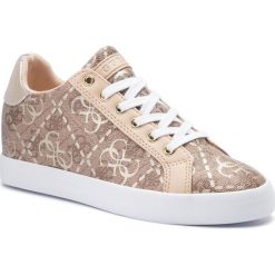 Sneakersy GUESS - Pican FL7PCN FAL12 BEIGE/GOLD. Pomarańczowe półbuty damskie Guess, ze skóry ekologicznej. W wyprzedaży za 369,00 zł.