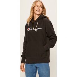 Champion - Bluza. Czarne bluzy damskie Champion, s, z aplikacjami, z bawełny, bez rękawów, z kapturem. W wyprzedaży za 329,90 zł.