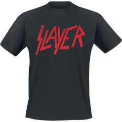 Slayer Logo T-Shirt czarny. Czarne t-shirty męskie z nadrukiem marki Slayer, xl, z okrągłym kołnierzem. Za 74,90 zł.