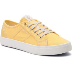 Tenisówki GANT - Zoee 18538442 Gold Yellow G304. Żółte półbuty damskie GANT, bez wzorów, z gumy, bez zapięcia. Za 299,00 zł.