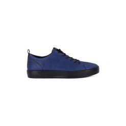 Buty Ecco SOFT 8 INDIGO 5. Czarne trampki męskie ecco, bez wzorów, bez zapięcia. Za 519,96 zł.