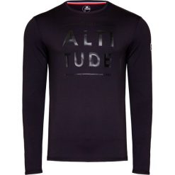 T-shirt FUSALP ALTI. Czarne t-shirty męskie Fusalp, z tkaniny, z okrągłym kołnierzem, długie. Za 530,00 zł.