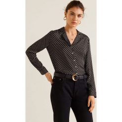 Mango - Koszula Mao. Czarne bluzki damskie marki Mango, s, w paski, z wiskozy, z długim rękawem. W wyprzedaży za 39,90 zł.