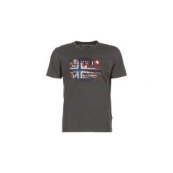 T-shirty z krótkim rękawem Napapijri SEY. Szare t-shirty męskie marki Napapijri, s, bez wzorów, bez kołnierzyka, krótkie. Za 151,20 zł.