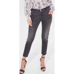 Jeansy boyfriend cropped straight - Szary. Szare jeansy damskie Mohito. Za 119,99 zł.