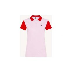 Koszulki polo z krótkim rękawem Tommy Hilfiger WW0WW23706 NEW CHIARA. Różowe koszulki damskie TOMMY HILFIGER, s, bez wzorów, polo, z krótkim rękawem. Za 211,05 zł.